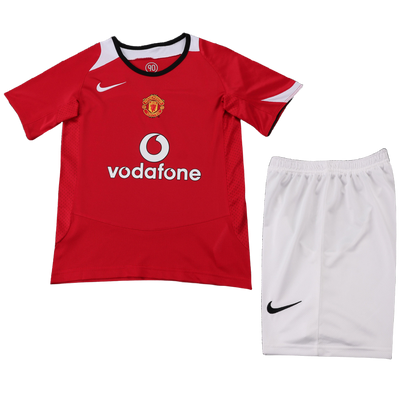 Manchester United 2005-06 Home Kids Kit - Retro