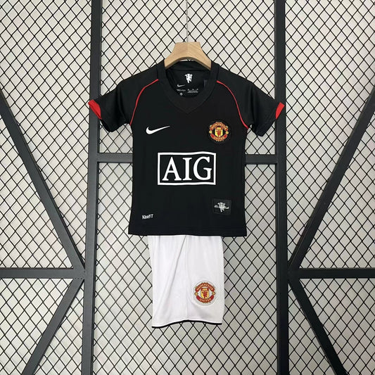 Manchester United 2007-08 Away Kids Kit - Retro