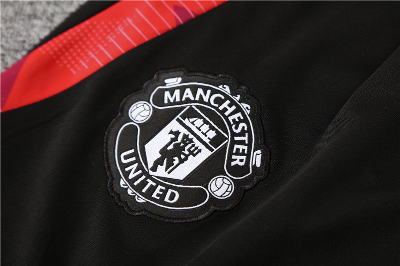 2024/25 Manchester United Prematch White Kids Tracksuit - 1/2 Zip