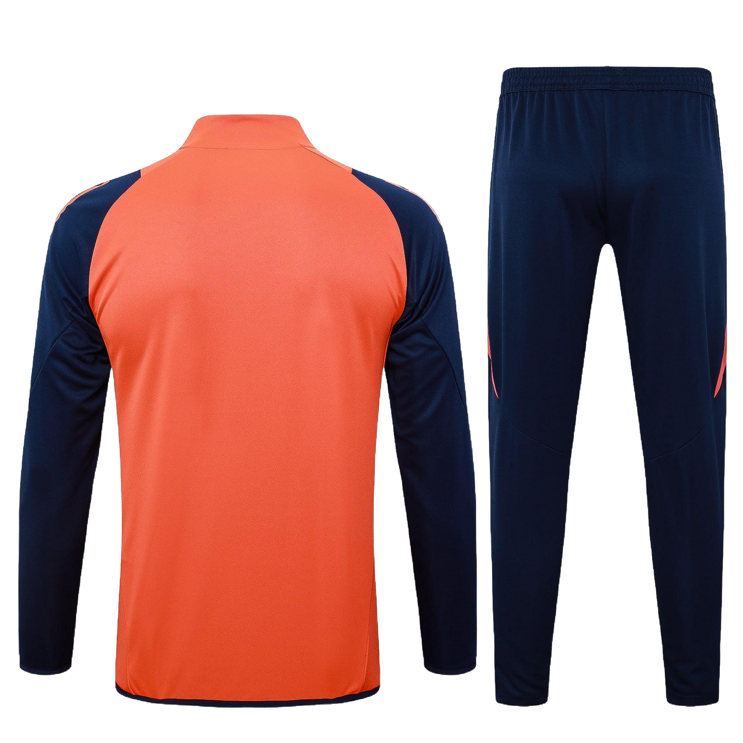 2024/25 Manchester United Presentation Orange/Navy Kids Tracksuit