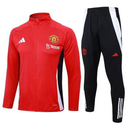 2024/25 Manchester United Presentation Red Kids Tracksuit