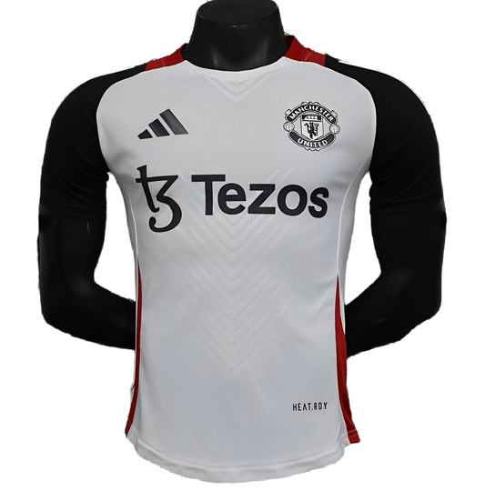 2024/25 Manchester United Prematch White Jersey - Player Version