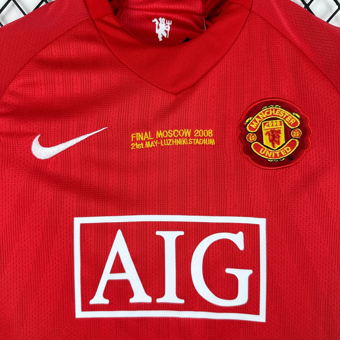 Manchester United 2007-08 Home Kids Kit - Retro