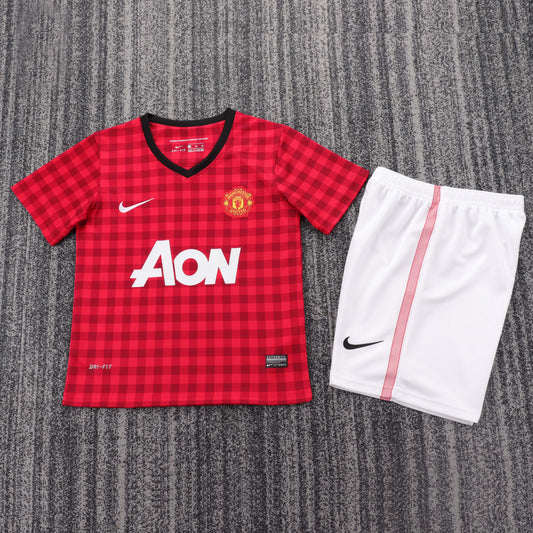 Manchester United 2012-13 Home Kids Kit - Retro