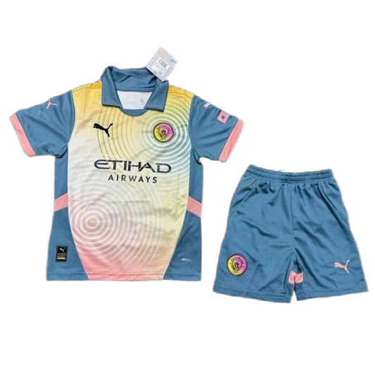 2024/25 Manchester City Fourth Kids Kit