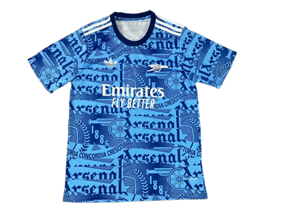 2024 Arsenal Blue Print Jersey - Fan Version