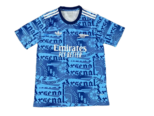 2024 Arsenal Blue Print Jersey - Fan Version