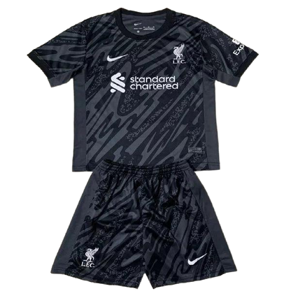 2024/25 Liverpool GoalKeeper Black Kids Kit