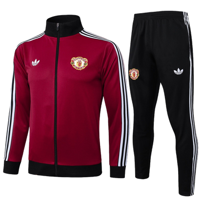 2024/25 Manchester United Originals Red Kids Tracksuit