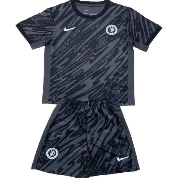 2024/25 Chelsea Goalkeeper Black Kids Kit