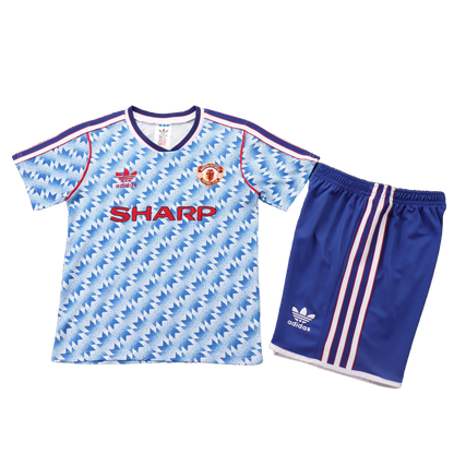 *NEW* Manchester United 1990/92 Away Kids Kit - Retro