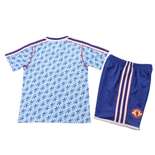 Manchester United 1990/92 Away Kids Kit - Retro