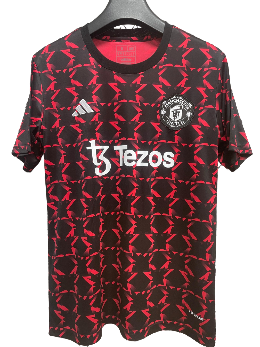 2024/25 Manchester United Prematch Black/Red Jersey - Fan Version