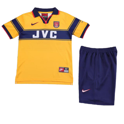 Arsenal 1997-99 Away Kids Kit - Retro