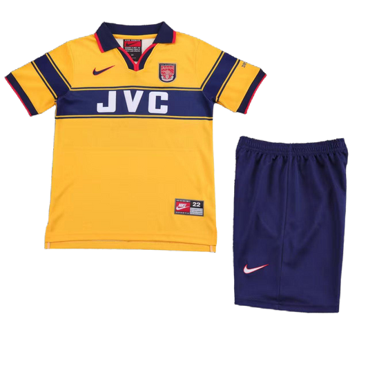 Arsenal 1997-99 Away Kids Kit - Retro