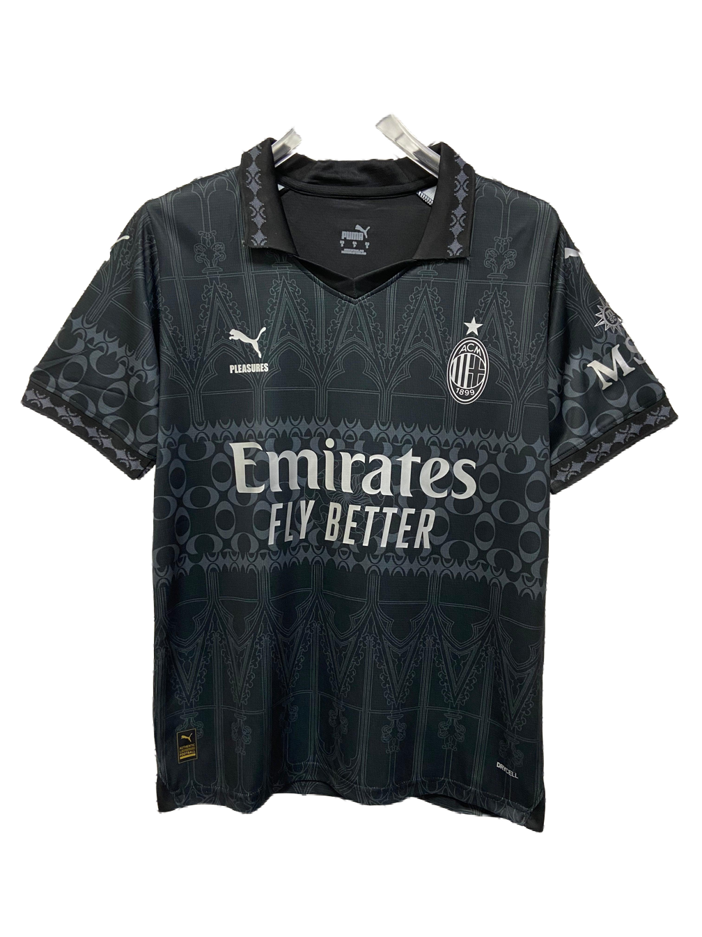 2024/25 AC Milan x Pleasures Dark Jersey - Fan Version