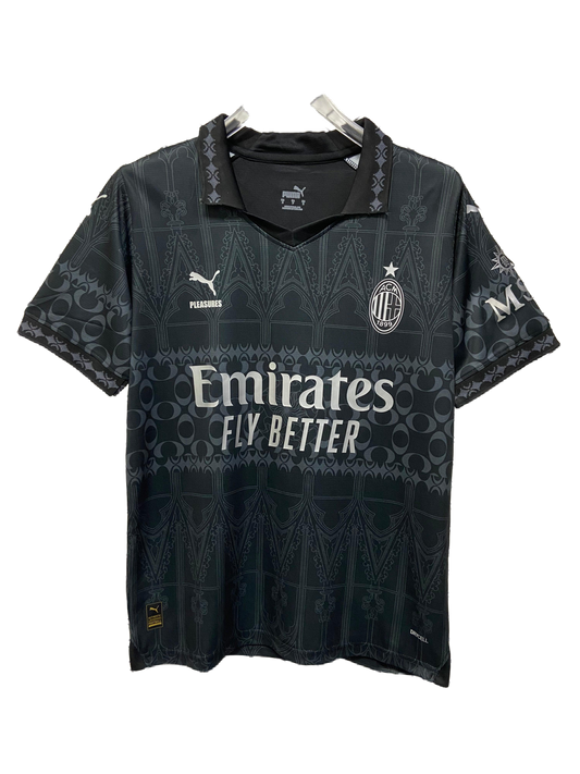 2024/25 AC Milan x Pleasures Dark Jersey - Fan Version