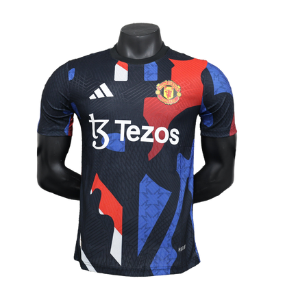 2024/25 Manchester United Prematch Black Jersey - Player Version