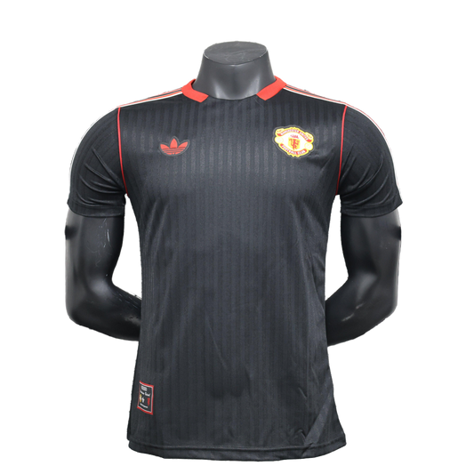 2025 Manchester United Terrace Icons Black Jersey - Player Version