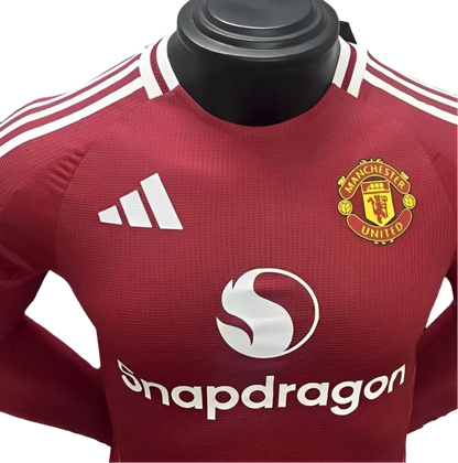 2024/25 Manchester United Home Long Sleeve Jersey - Player Version