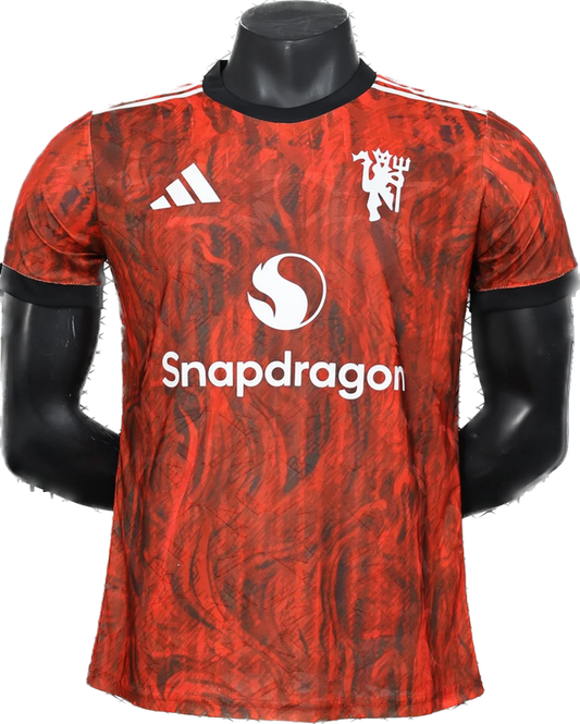 2024/25 Manchester United Red/Black Jersey - Player Version