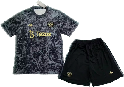 2024/25 Manchester United Stone Roses Special Edition Pre Match Kids Kit