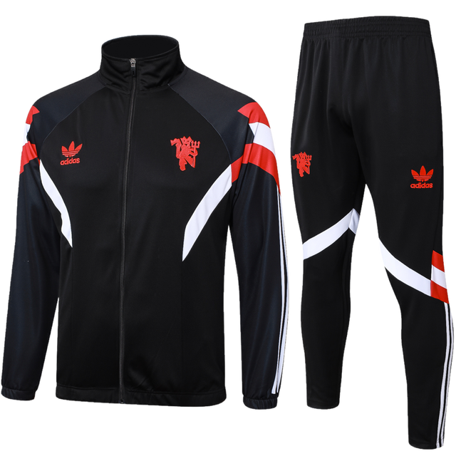 *NEW* 2024/25 Manchester United Originals Black Kids Tracksuit